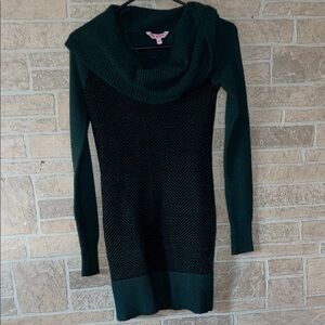 Candie's Deep Green Cowl Neck Sweater